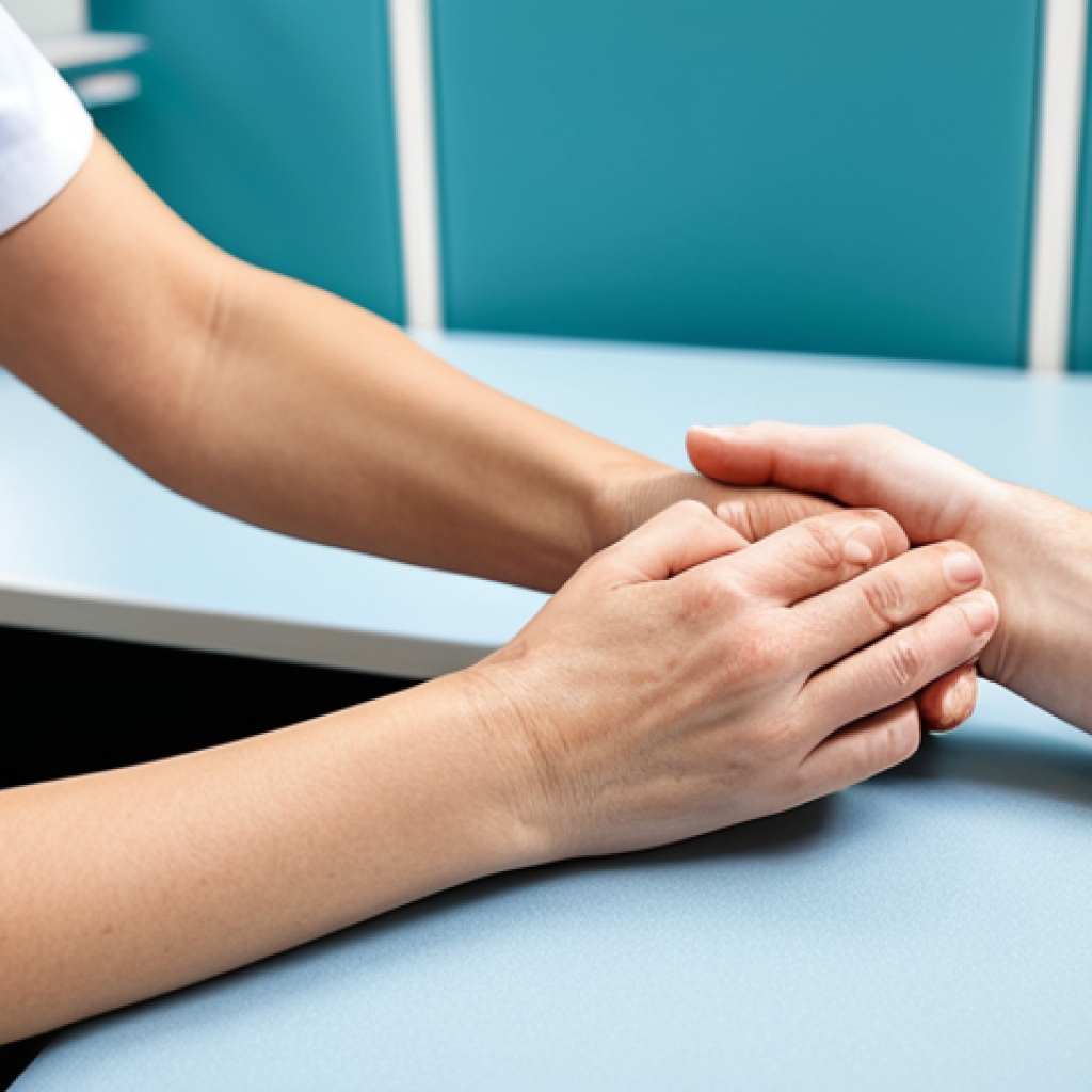 Hand Rehabilitation**

"A fully clothed occupational therapist assisting a patient in performing hand exercises, in a bright and modern clinic setting, professional environment, safe for work, appropriate content, perfect anatomy, well-formed hands, natural proportions, modest attire, family-friendly"

**