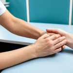Hand Rehabilitation**

"A fully clothed occupational therapist assisting a patient in performing hand exercises, in a bright and modern clinic setting, professional environment, safe for work, appropriate content, perfect anatomy, well-formed hands, natural proportions, modest attire, family-friendly"

**