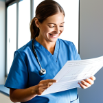 **

"A compassionate occupational therapist, fully clothed in professional attire, reviewing a patient's chart in a bright and modern clinic. Sunlight streams through the window. The therapist is smiling gently, demonstrating empathy. Safe for work, appropriate content, perfect anatomy, natural proportions, professional, modest, family-friendly."

**
