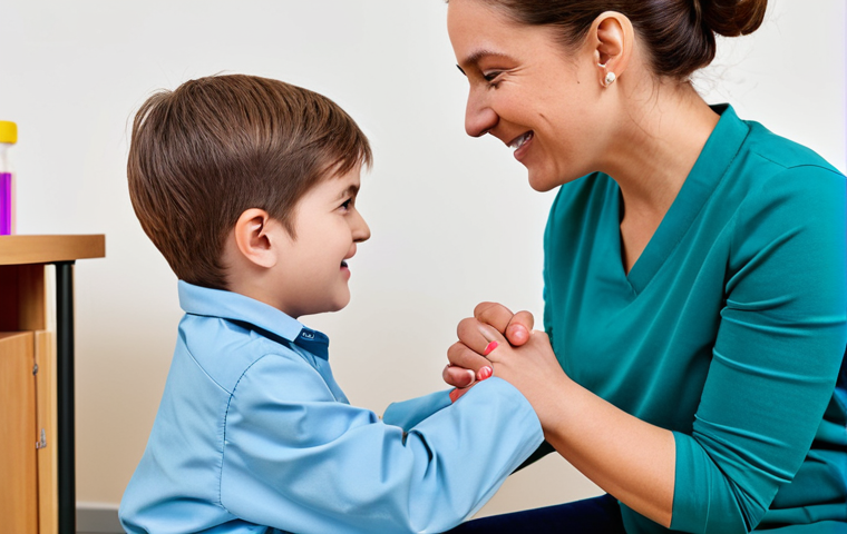 작업치료사의 환자 간호 지원 사례 - **Occupational Therapist assisting elderly man:** "A fully clothed, respectful occupational therapis...