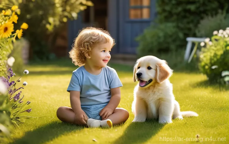 작업치료사의 직업 만족도를 높이는 방법 - Prompt 1: Joyful Toddler in a Sunny Garden**