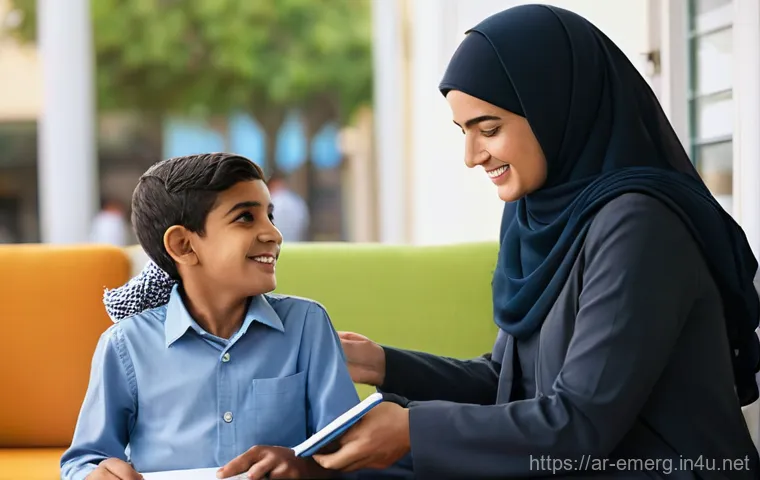 작업치료사의 비즈니스 기술 개발 - A professional and visionary Arab female occupational therapist, in her mid-30s, stands confidently ...