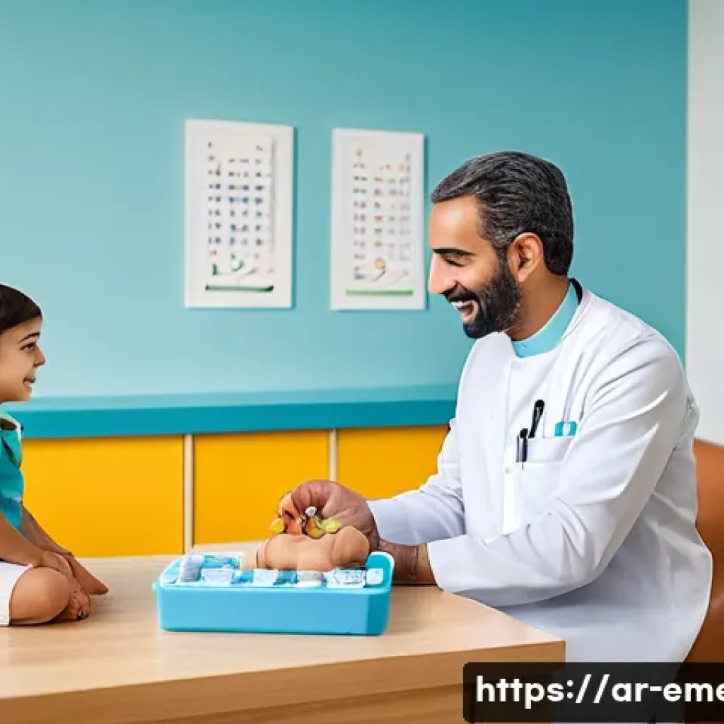 작업치료사 업무 사례 분석 - A professional occupational therapy session in a modern clinic tailored for Arabic-speaking patients...