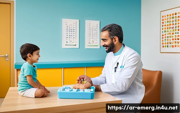 작업치료사 업무 사례 분석 - A professional occupational therapy session in a modern clinic tailored for Arabic-speaking patients...