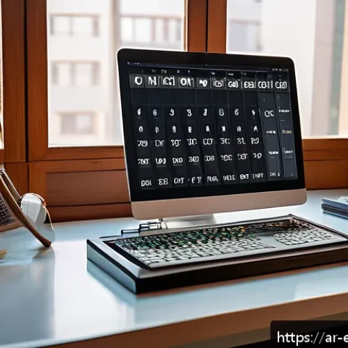 작업치료사의 시간 관리 비법 - A modern Middle Eastern office environment focused on productivity and time management, featuring a ...