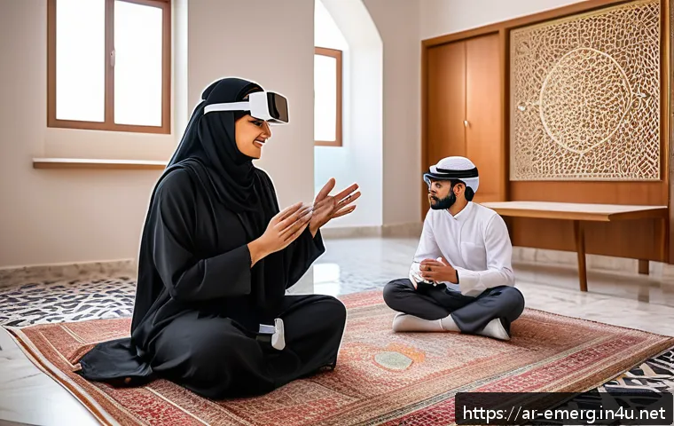 작업치료사의 치료 기술 발전 - A modern occupational therapy clinic in an Arabic cultural setting, featuring a diverse group of Mid...